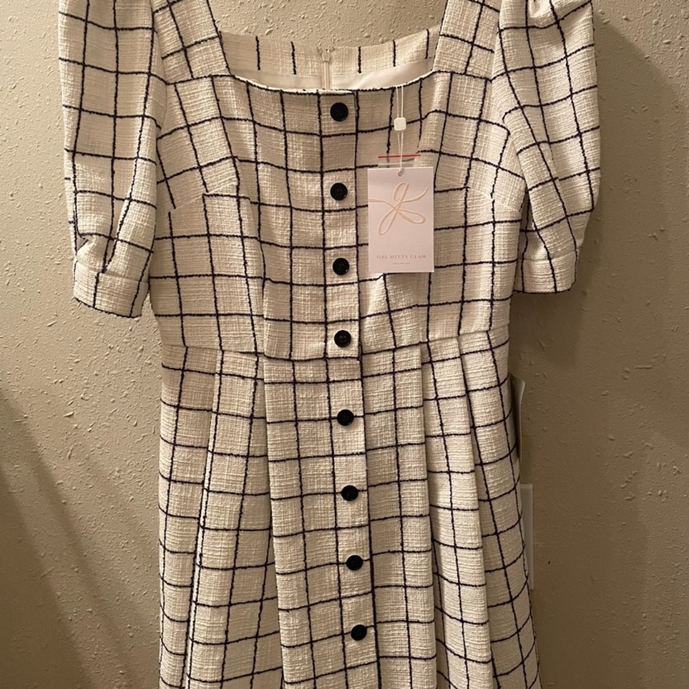 Gal Meets Glam Windowpane Dress